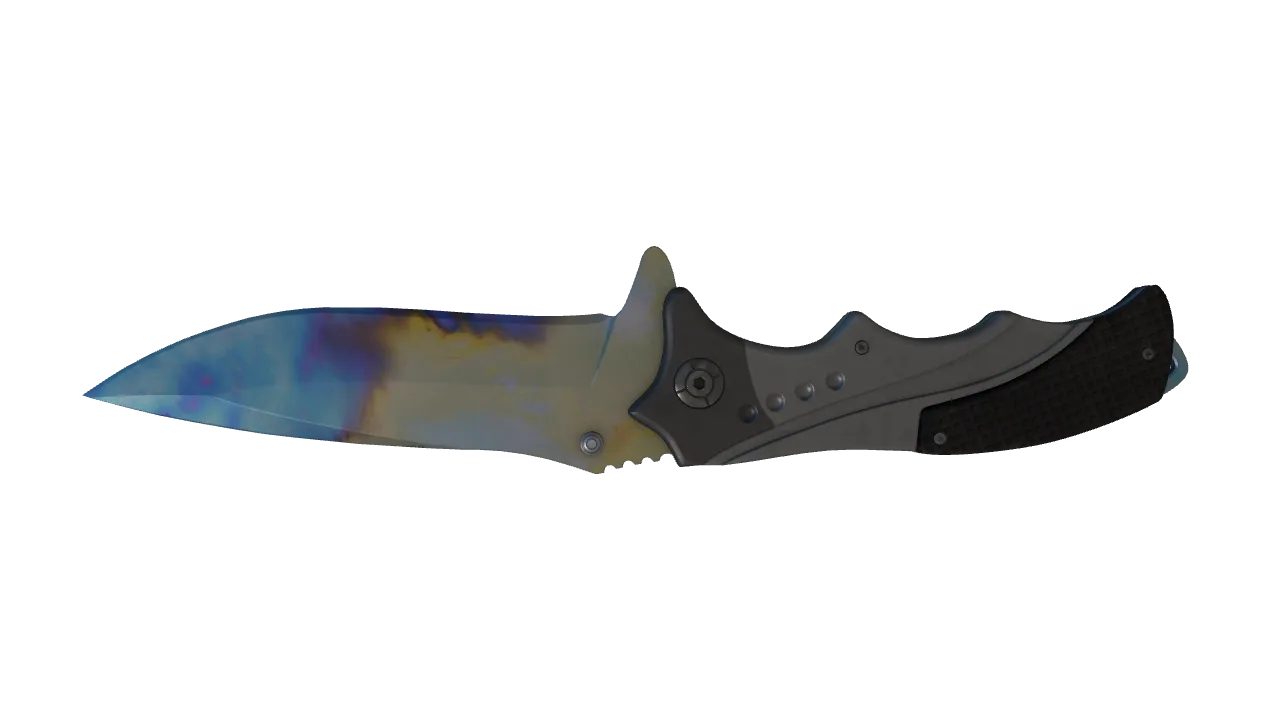 Nomad Knife | Case Hardened seed #969, back