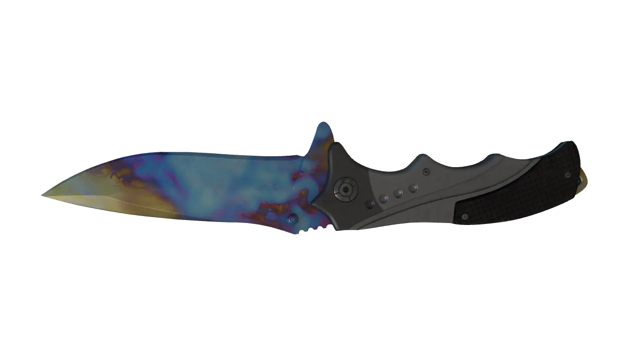 Nomad Knife | Case Hardened seed #973, back