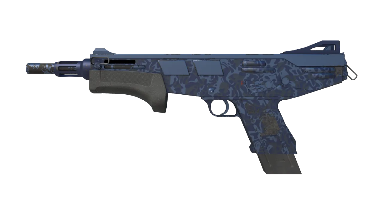 MAG-7 | Navy Sheen (Factory New) — Dust II light, front