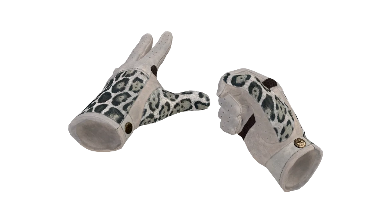 ★ Driver Gloves | Snow Leopard (Factory New) — Dust II light, front
