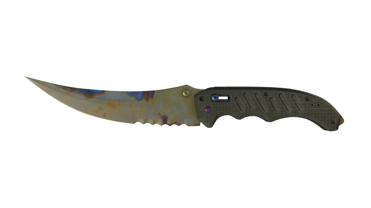 ★ Flip Knife | Case Hardened (Factory New) — Dust II light, front