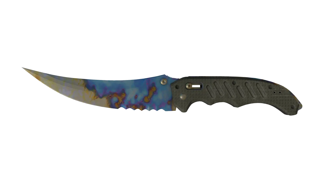 Flip Knife | Case Hardened seed #103, front