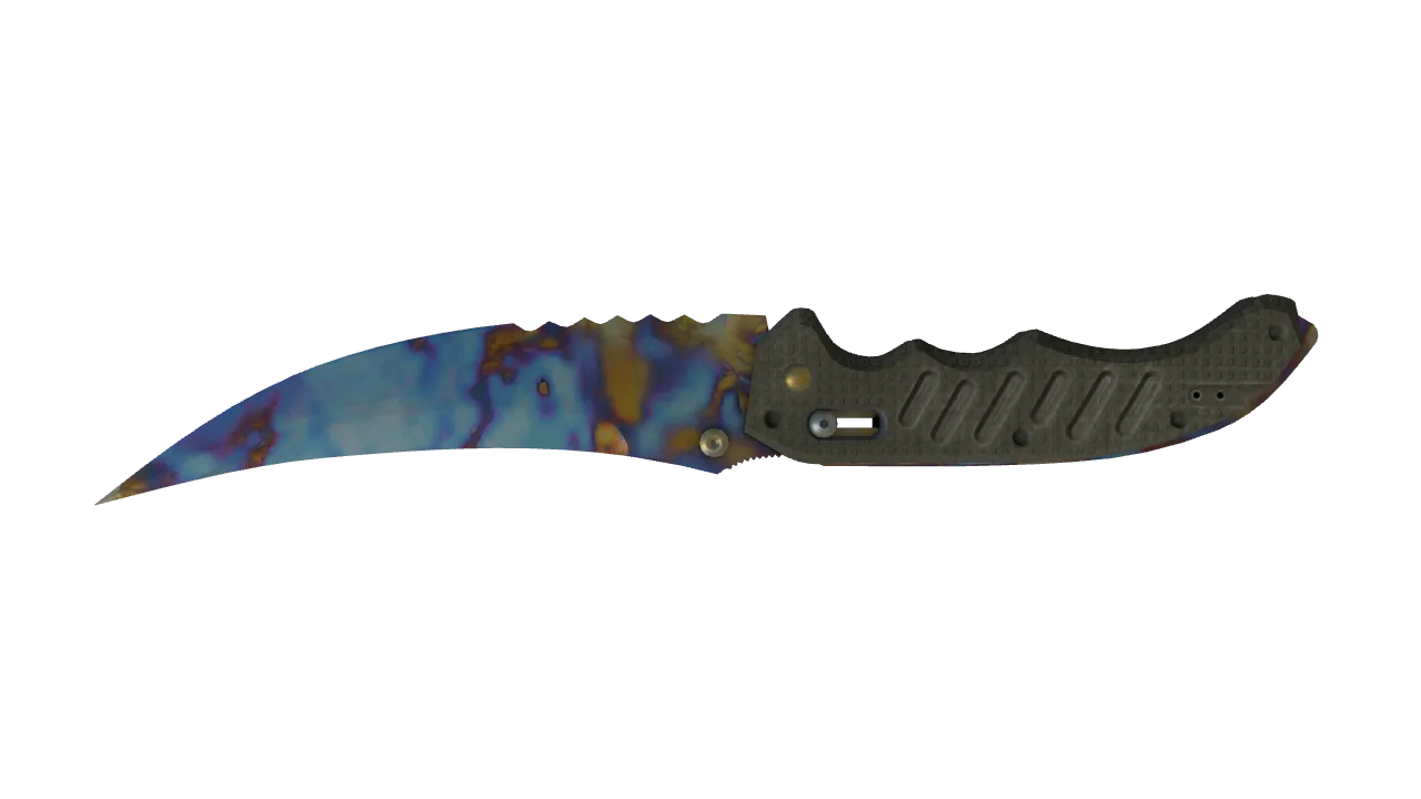 Flip Knife | Case Hardened seed #122, back
