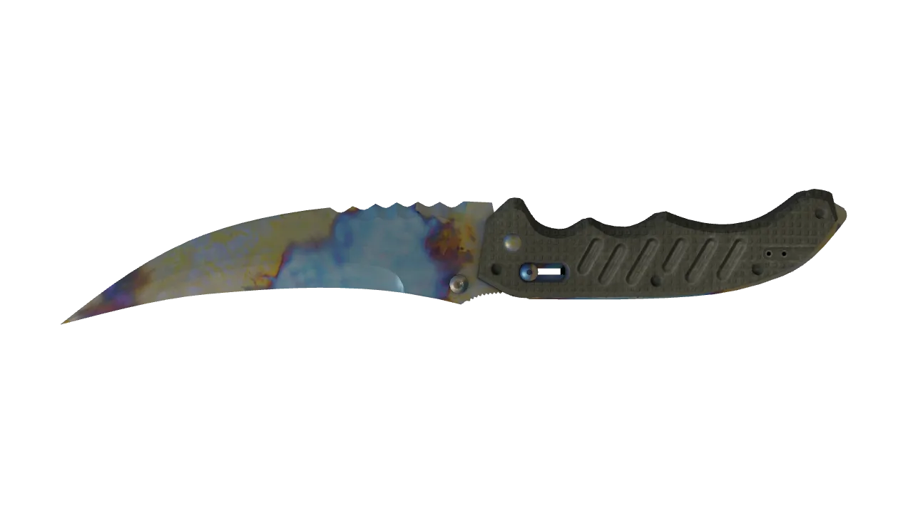 Flip Knife | Case Hardened seed #14, back