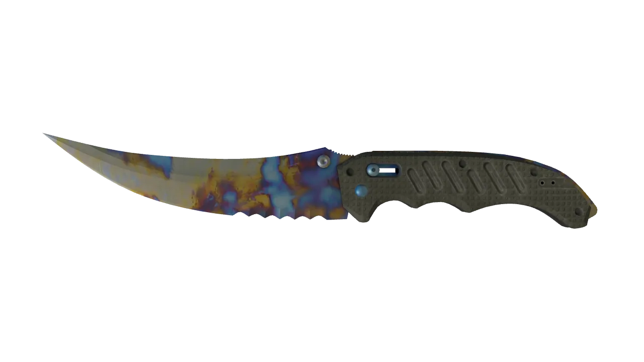 Flip Knife | Case Hardened seed #147, front