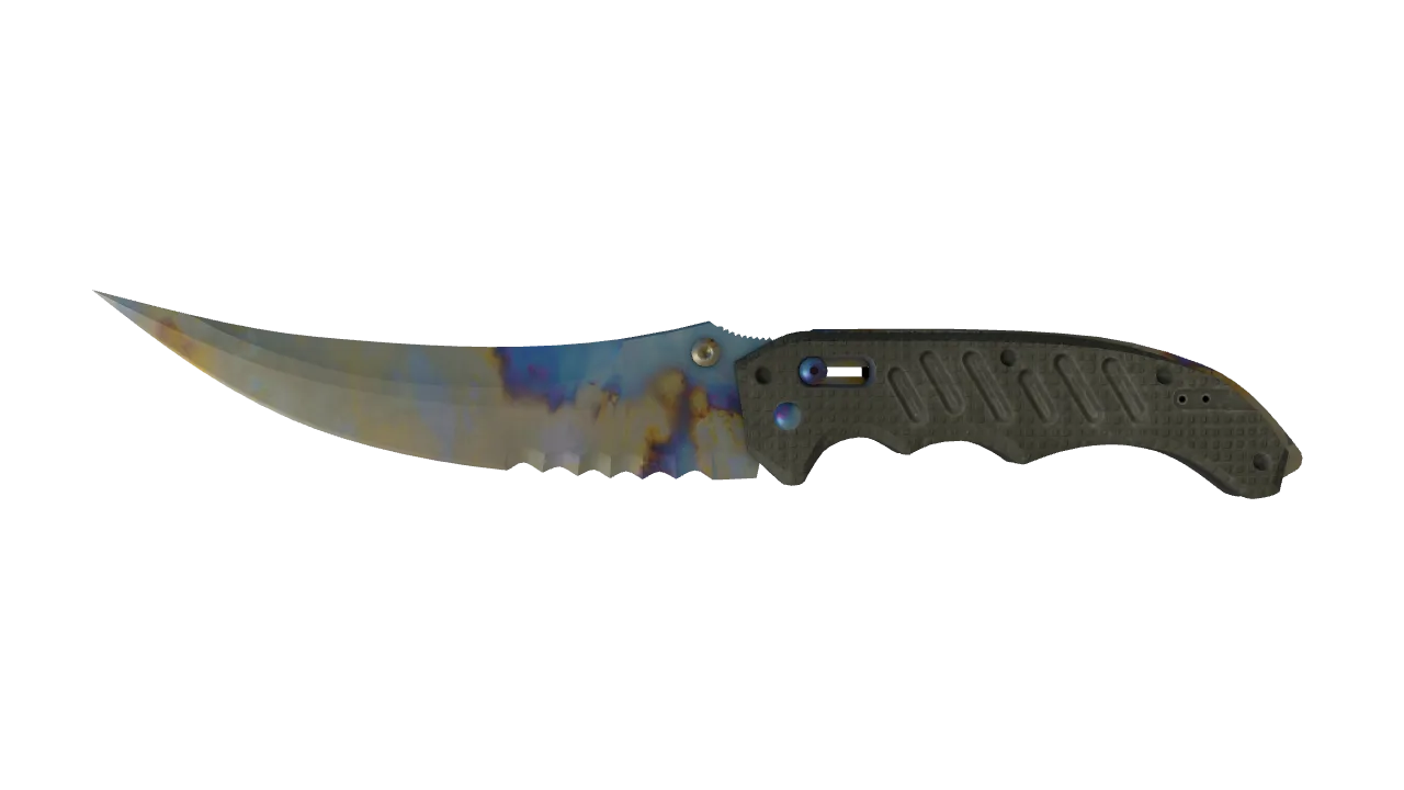 Flip Knife | Case Hardened seed #151, front