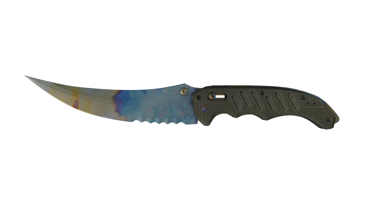 Flip Knife | Case Hardened seed #169, front