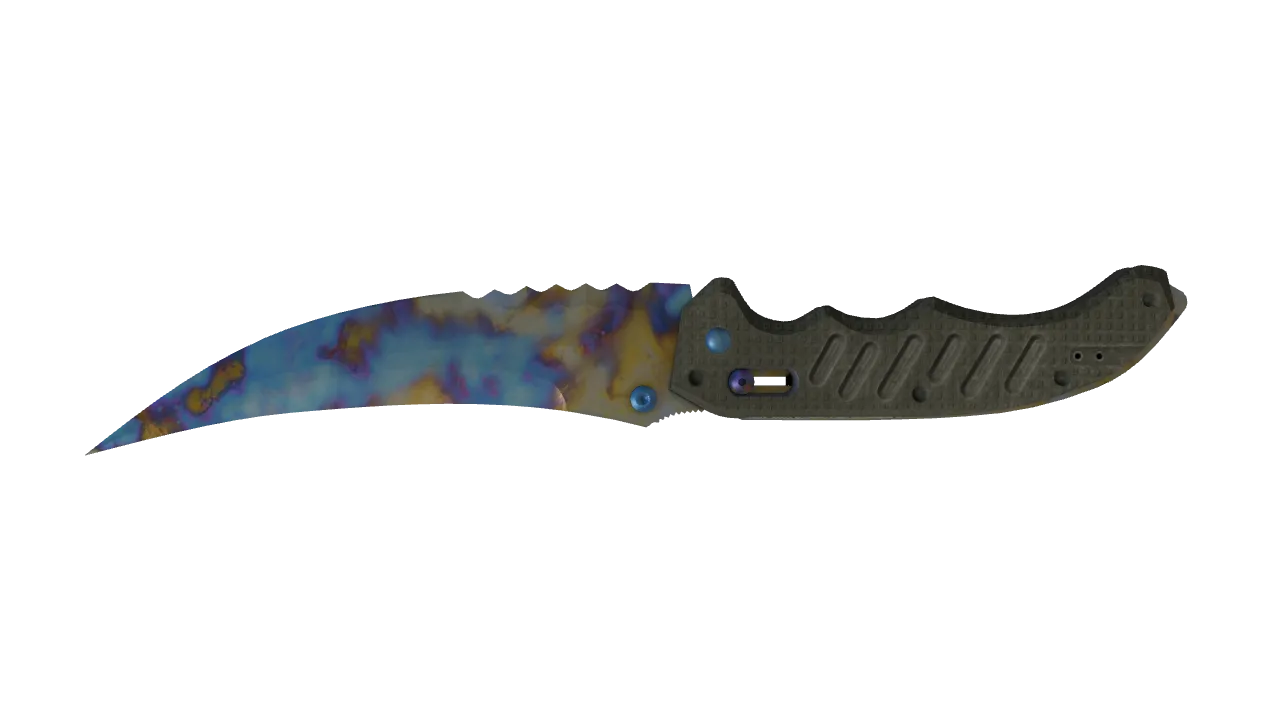 Flip Knife | Case Hardened seed #172, back
