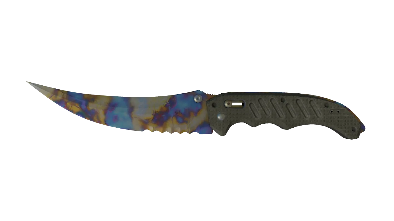 Flip Knife | Case Hardened seed #178, front