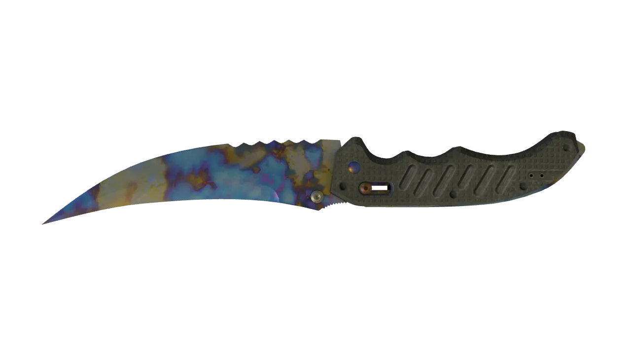 Flip Knife | Case Hardened seed #180, back