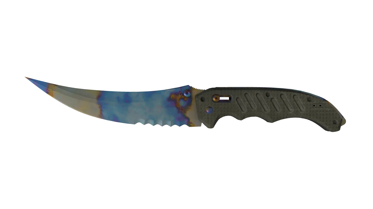Flip Knife | Case Hardened seed #180, front