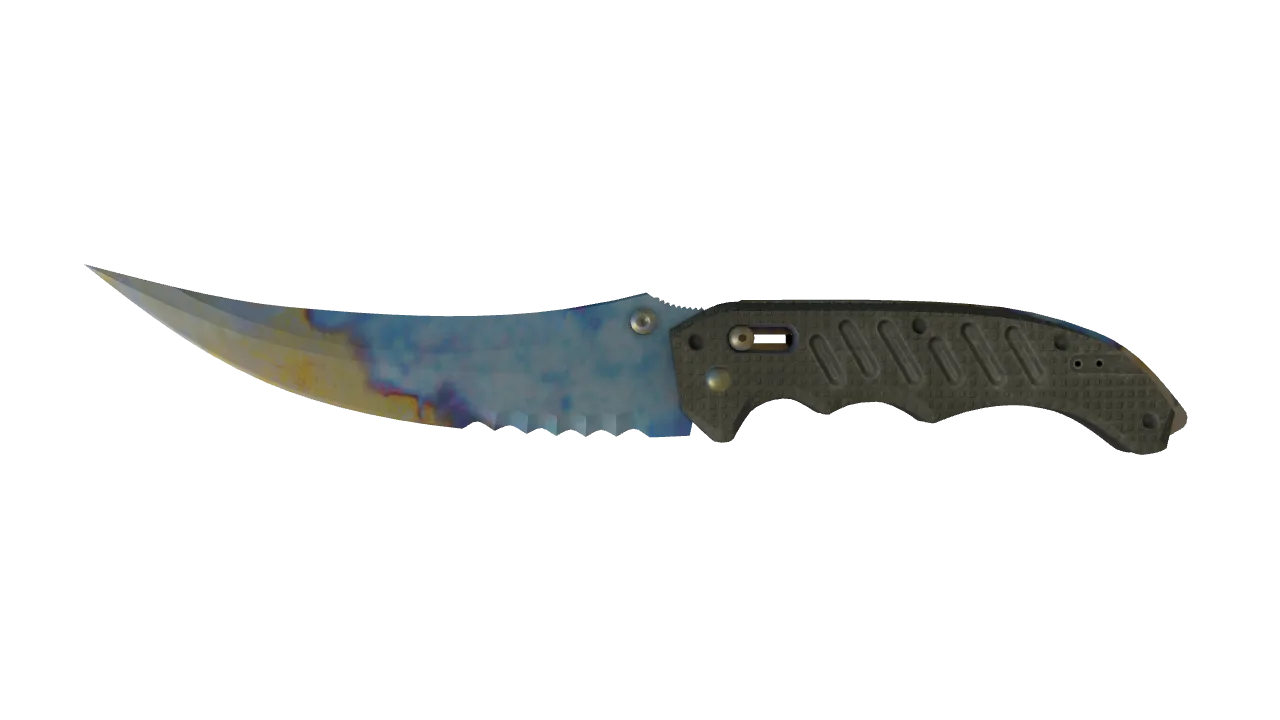 Flip Knife | Case Hardened seed #187, front