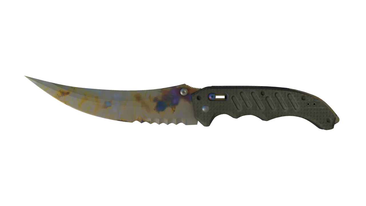 Flip Knife | Case Hardened seed #2, front