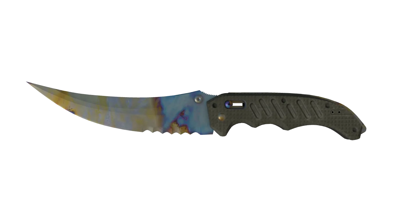 Flip Knife | Case Hardened seed #227, front