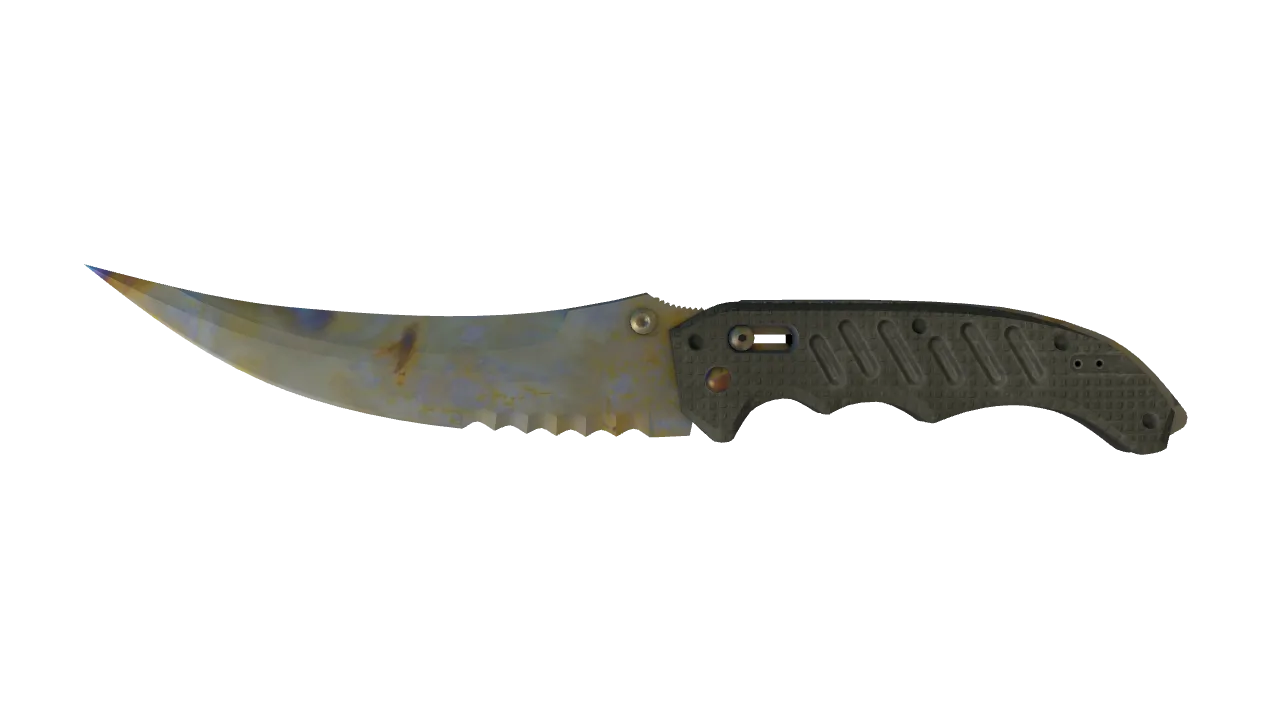 Flip Knife | Case Hardened seed #228, front