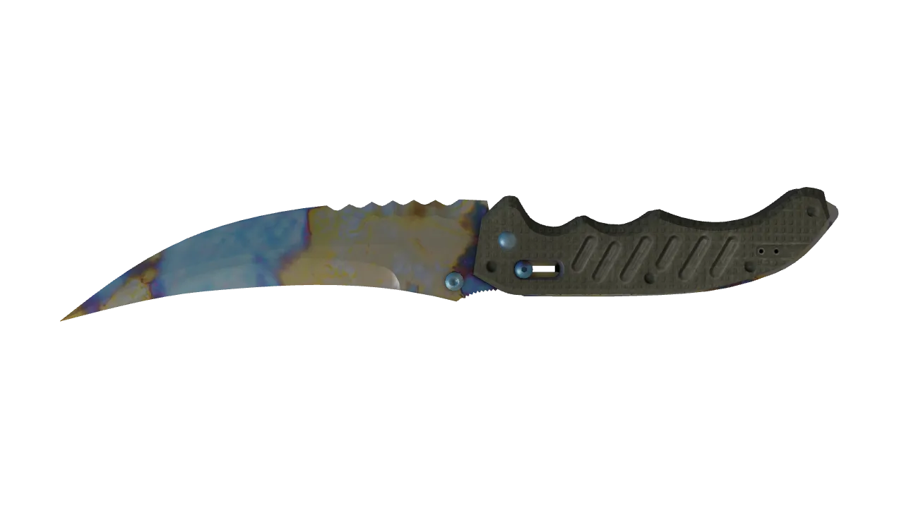 Flip Knife | Case Hardened seed #242, back
