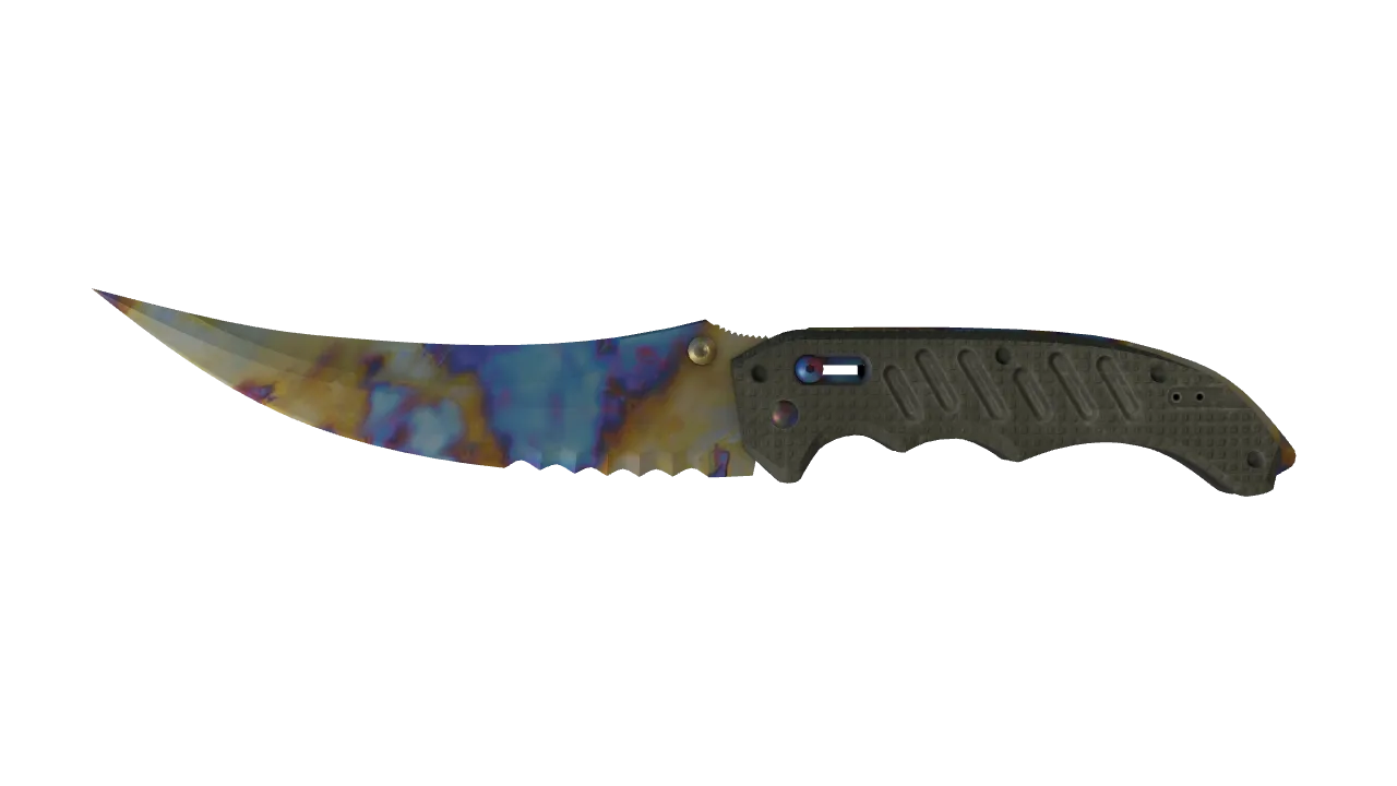 Flip Knife | Case Hardened seed #261, front
