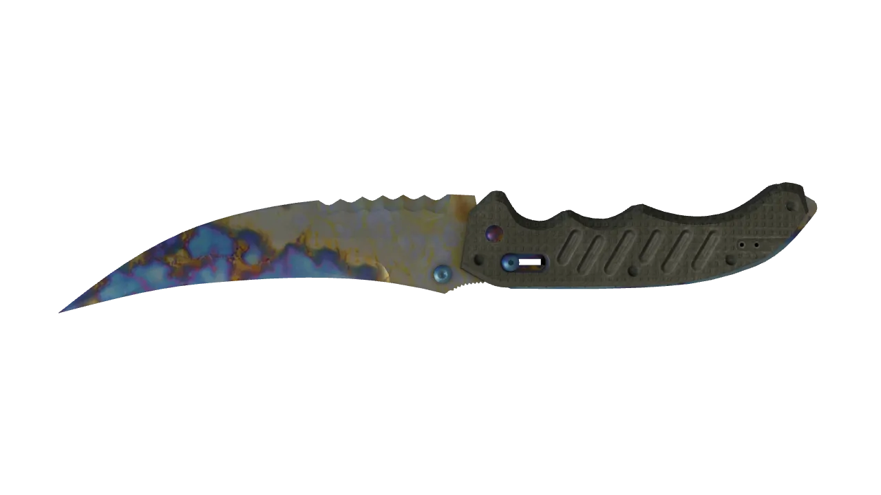 Flip Knife | Case Hardened seed #262, back