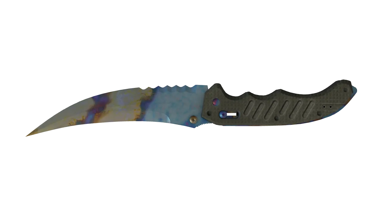 Flip Knife | Case Hardened seed #281, back