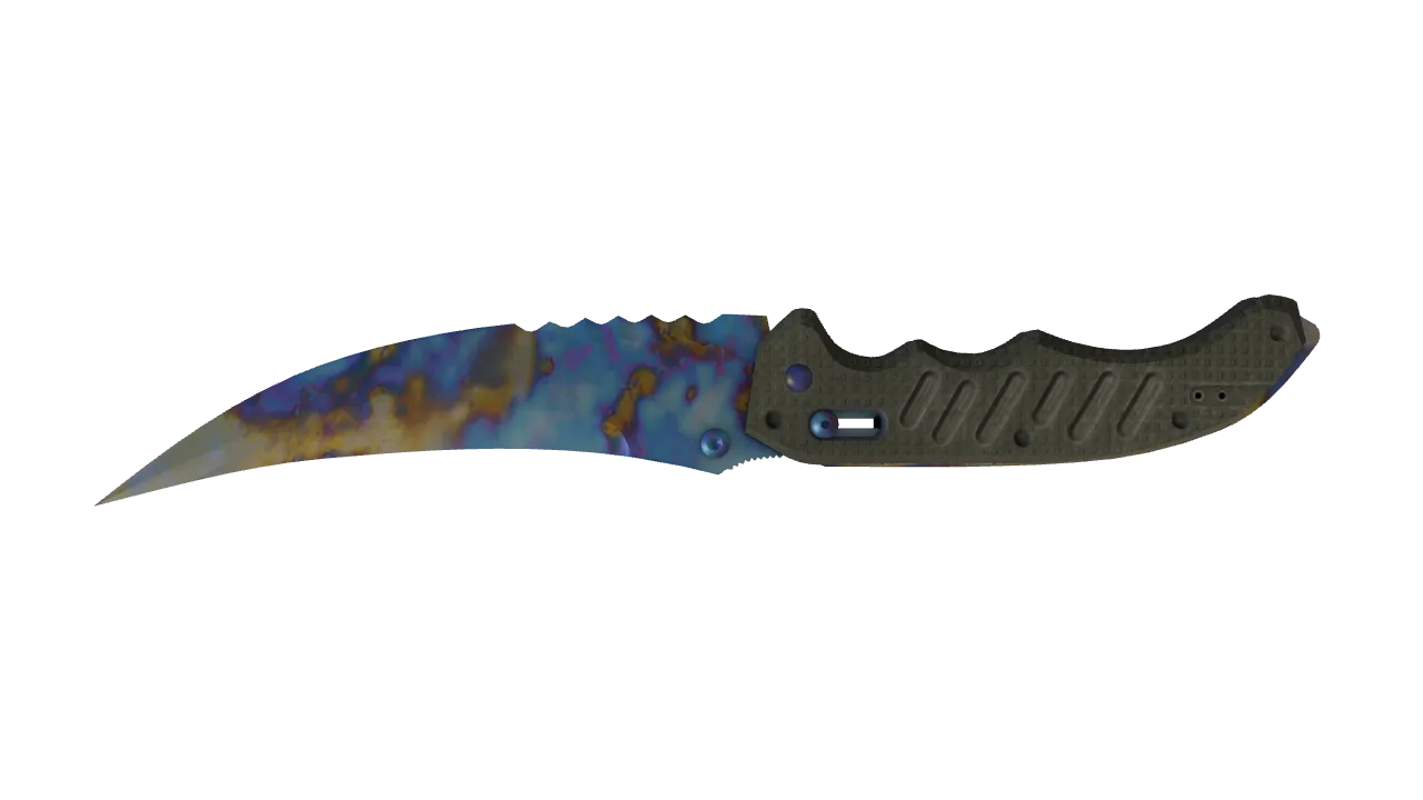 Flip Knife | Case Hardened seed #286, back