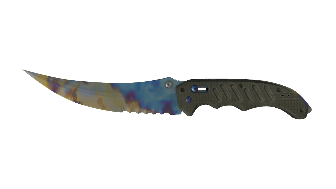 Flip Knife | Case Hardened seed #286, front
