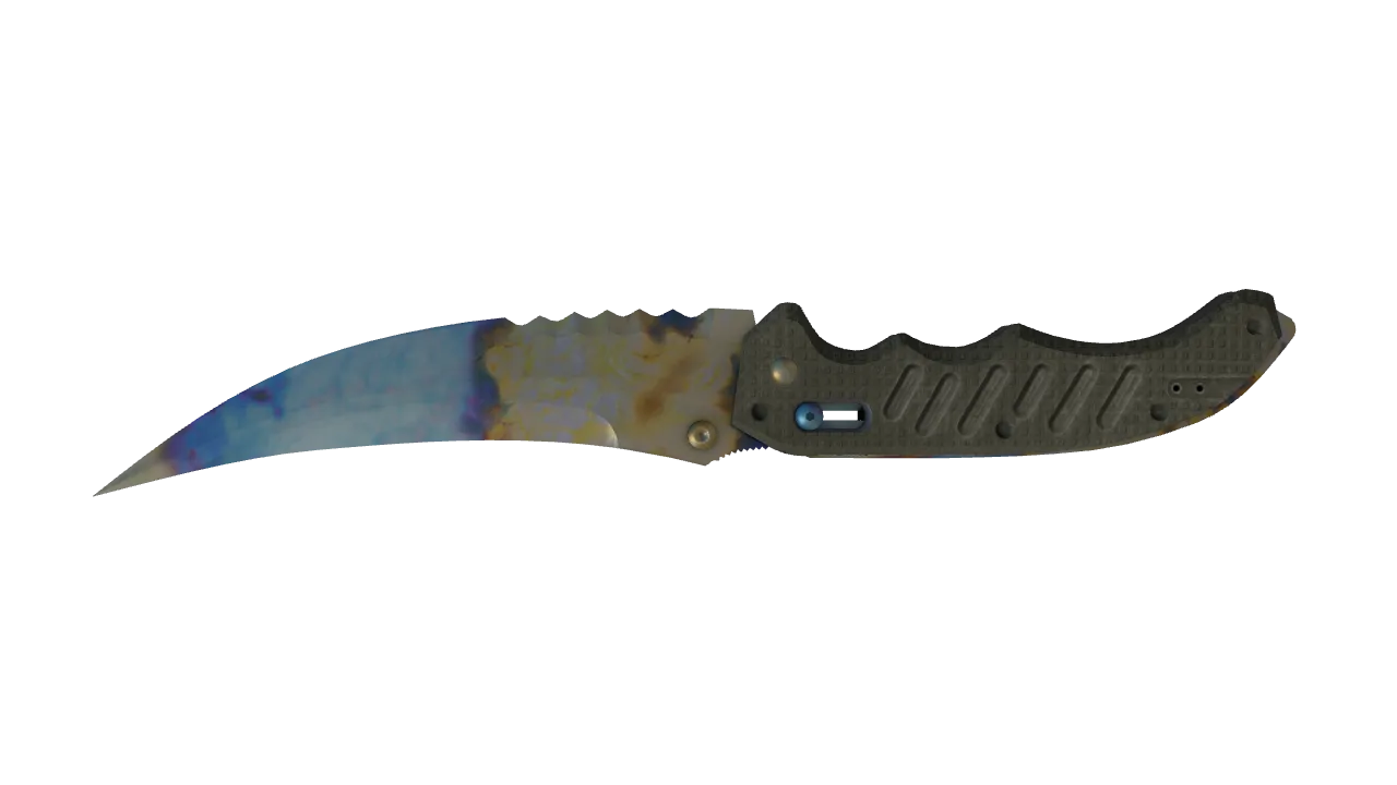 Flip Knife | Case Hardened seed #306, back