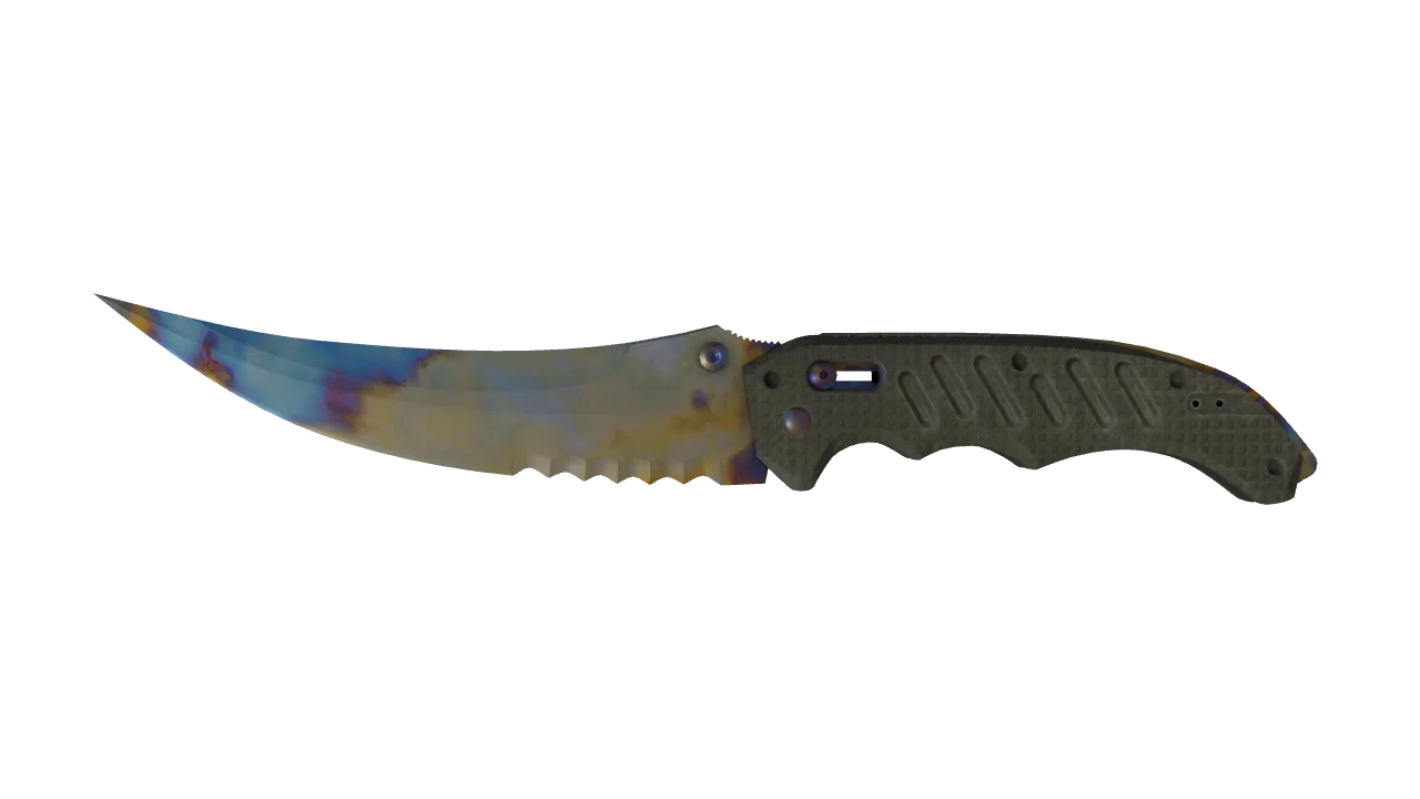 Flip Knife | Case Hardened seed #321, front