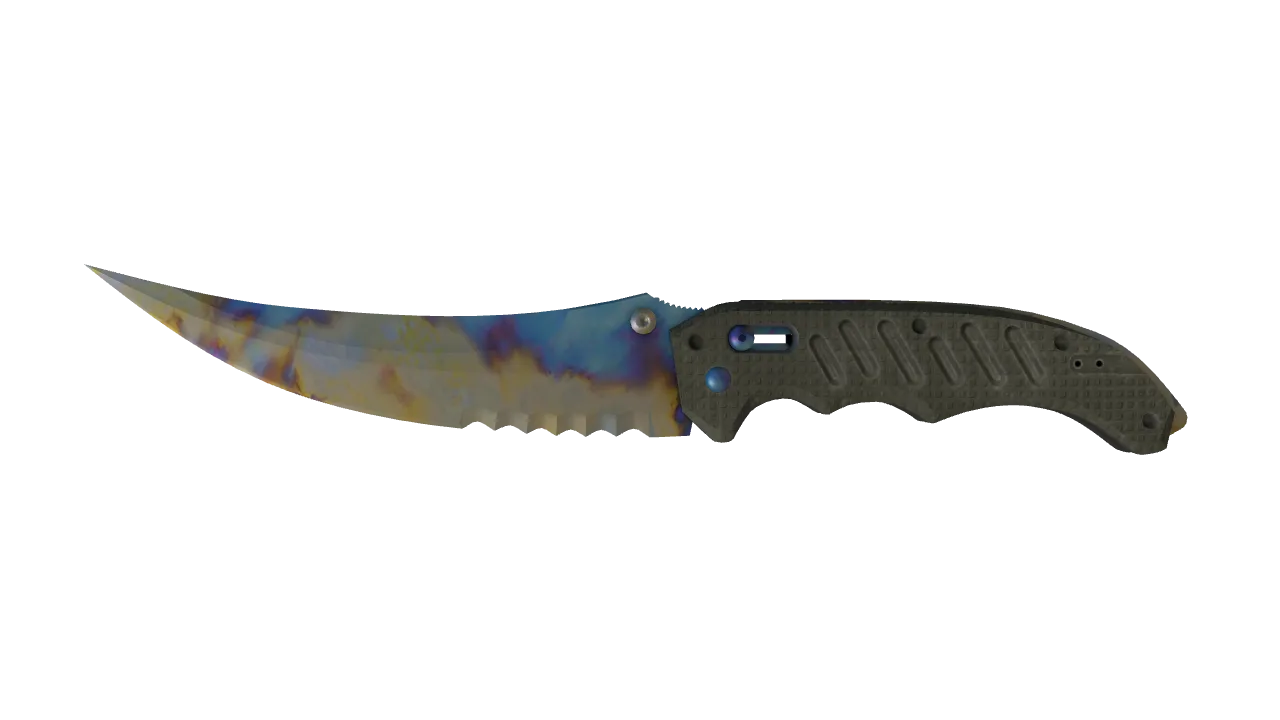 Flip Knife | Case Hardened seed #325, front