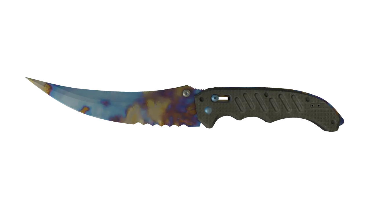 Flip Knife | Case Hardened seed #34, front