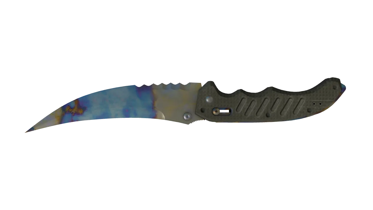 Flip Knife | Case Hardened seed #344, back