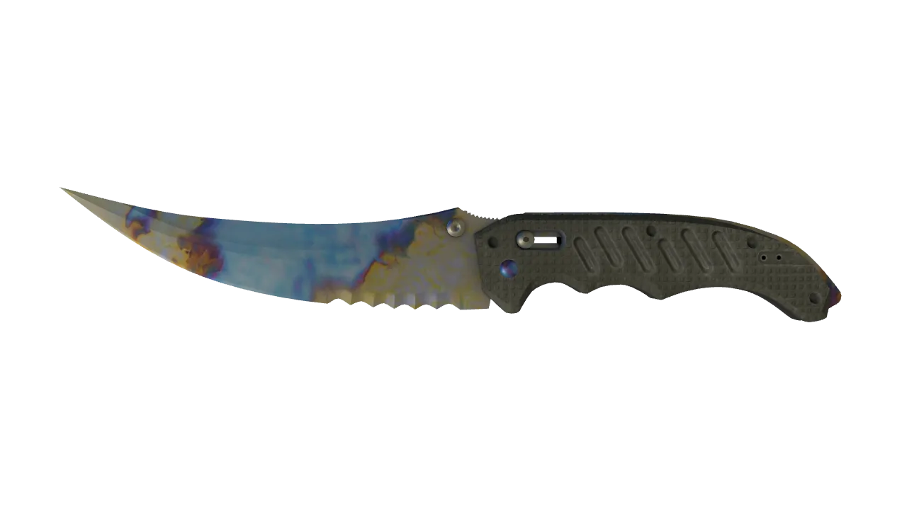 Flip Knife | Case Hardened seed #363, front