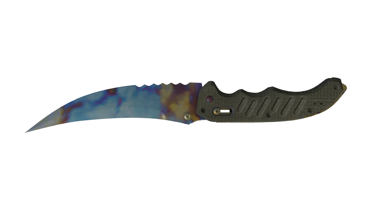 Flip Knife | Case Hardened seed #381, back