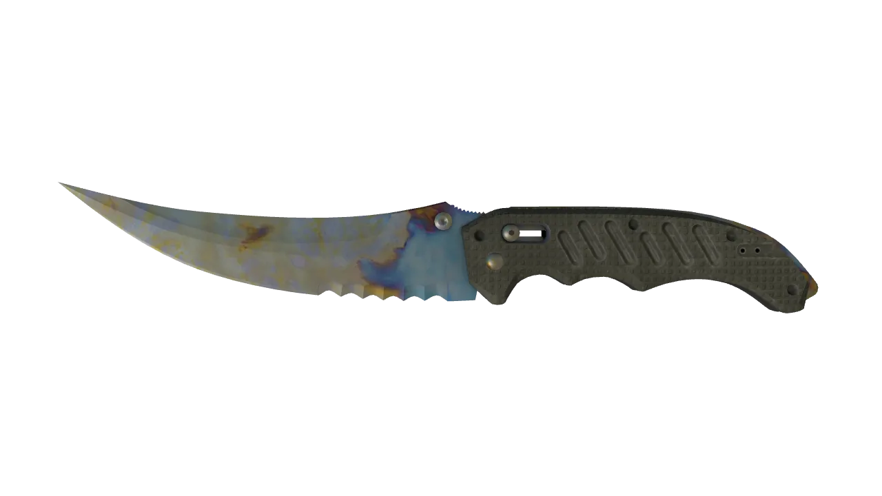 Flip Knife | Case Hardened seed #389, front