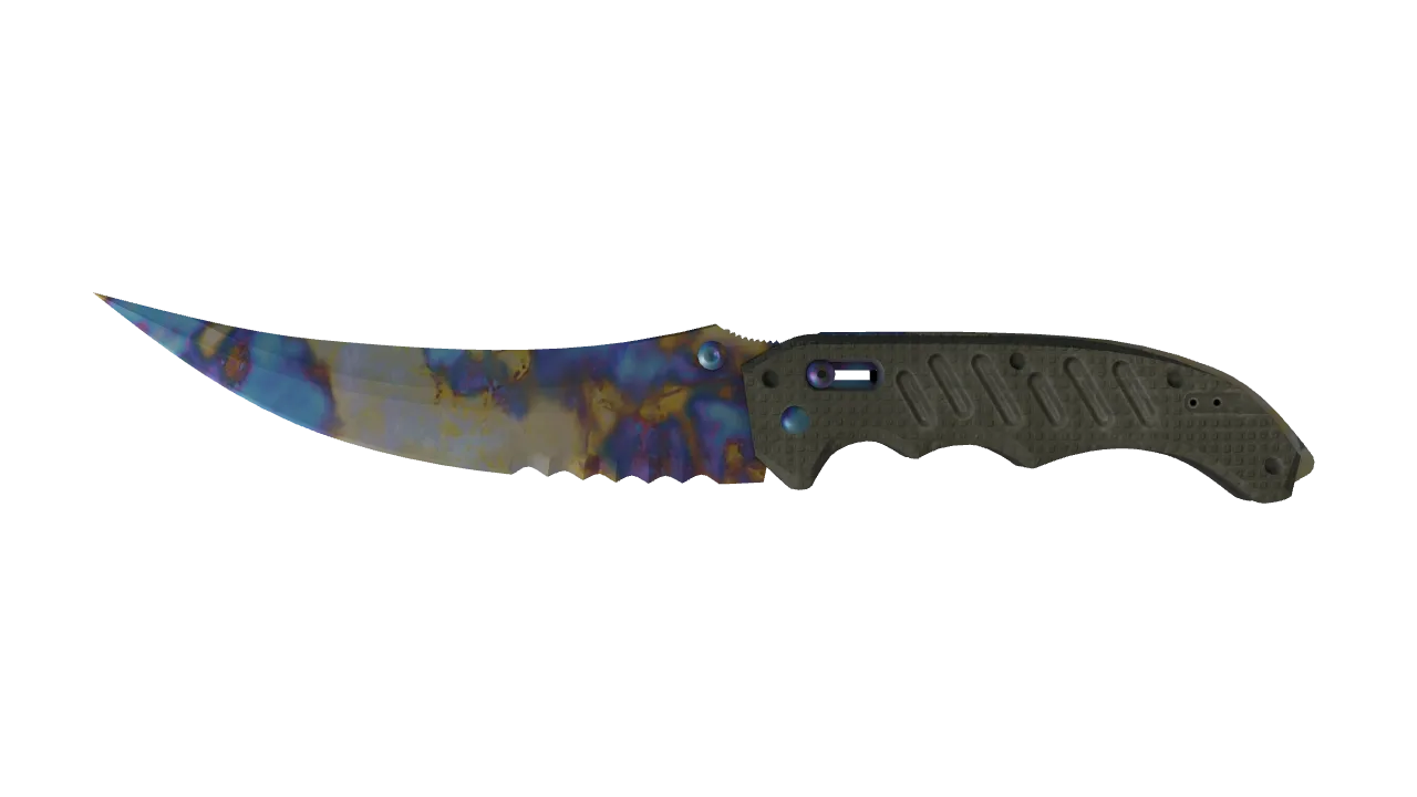Flip Knife | Case Hardened seed #396, front