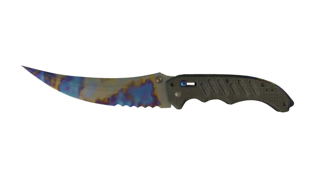 Flip Knife | Case Hardened seed #397, front