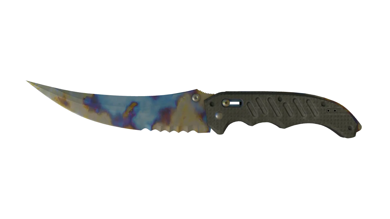 Flip Knife | Case Hardened seed #428, front