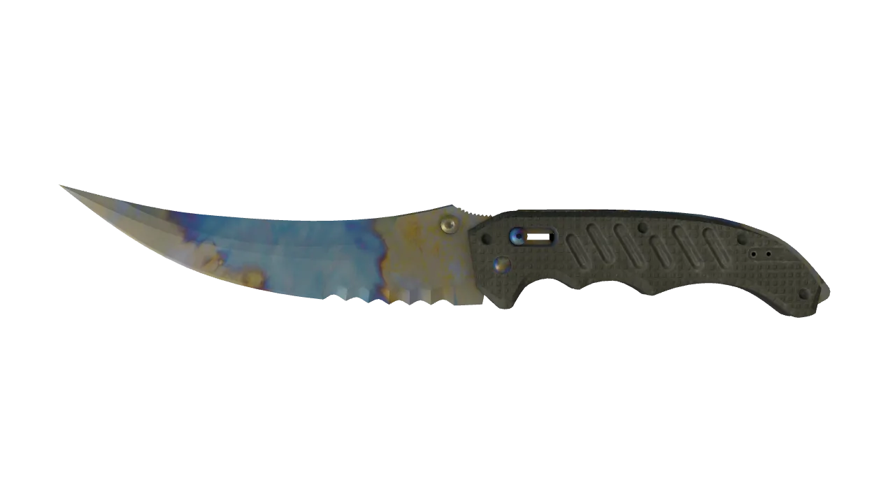 Flip Knife | Case Hardened seed #434, front