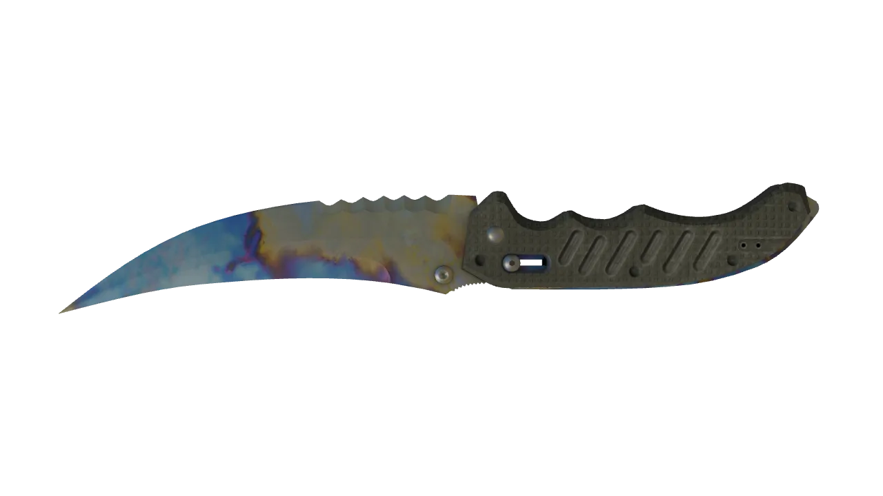 Flip Knife | Case Hardened seed #442, back