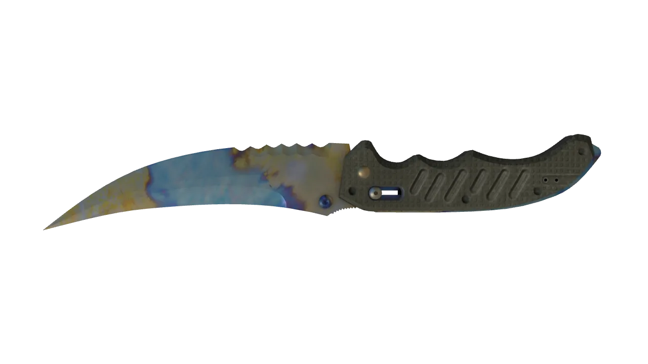 Flip Knife | Case Hardened seed #447, back