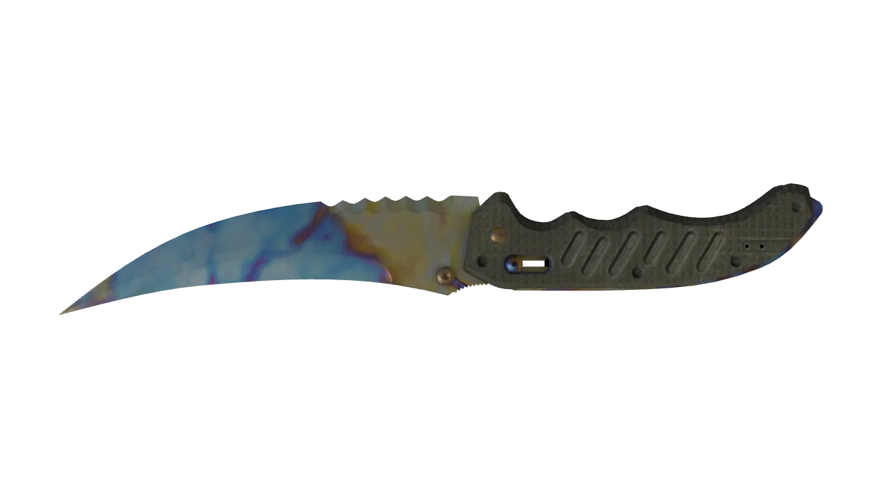 Flip Knife | Case Hardened seed #450, back