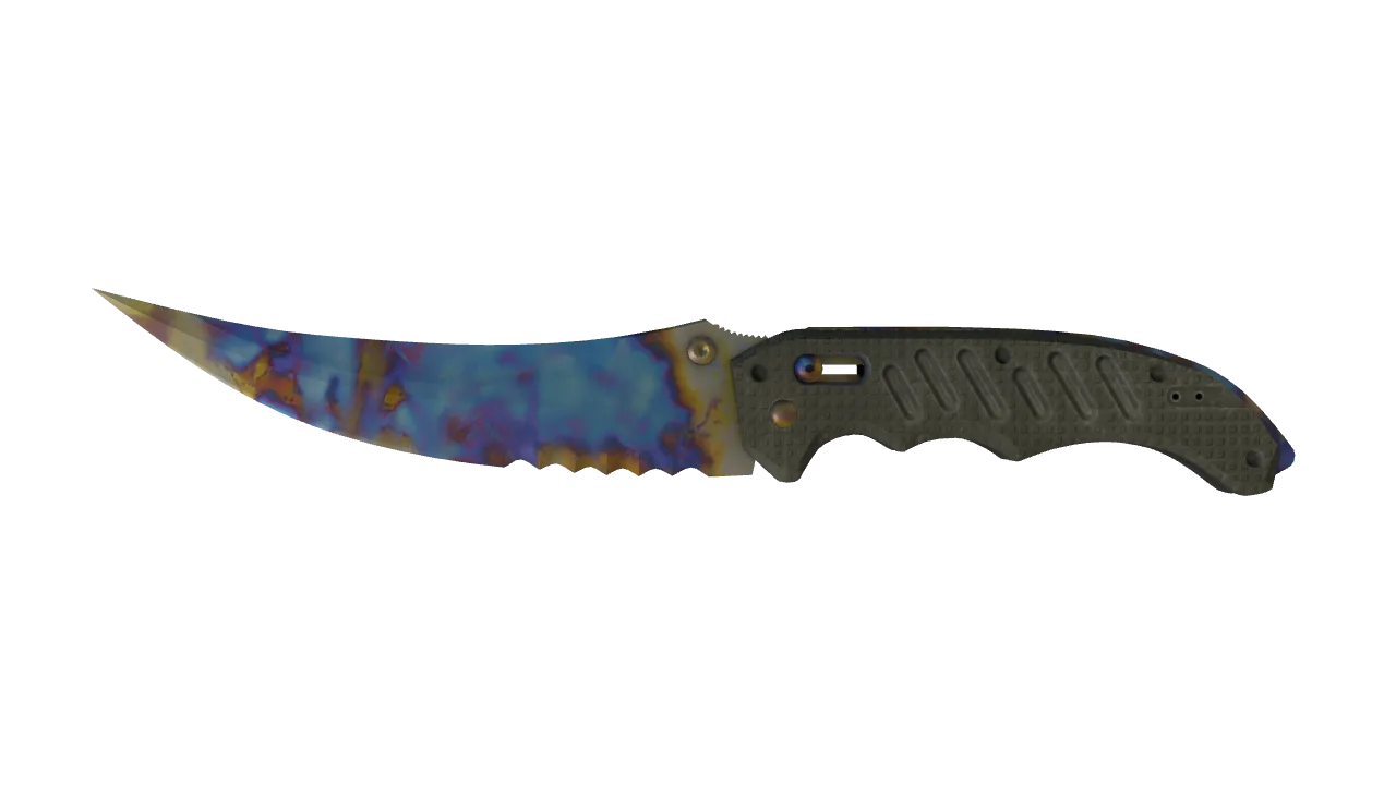 Flip Knife | Case Hardened seed #450, front