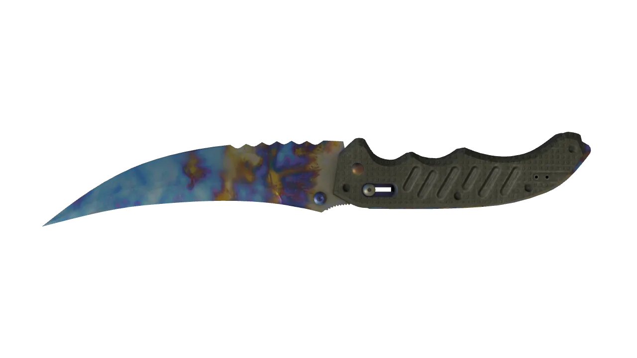 Flip Knife | Case Hardened seed #453, back
