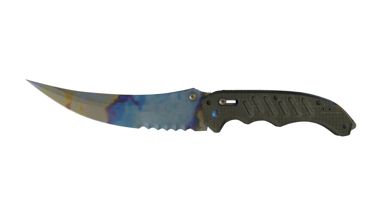 Flip Knife | Case Hardened seed #456, front
