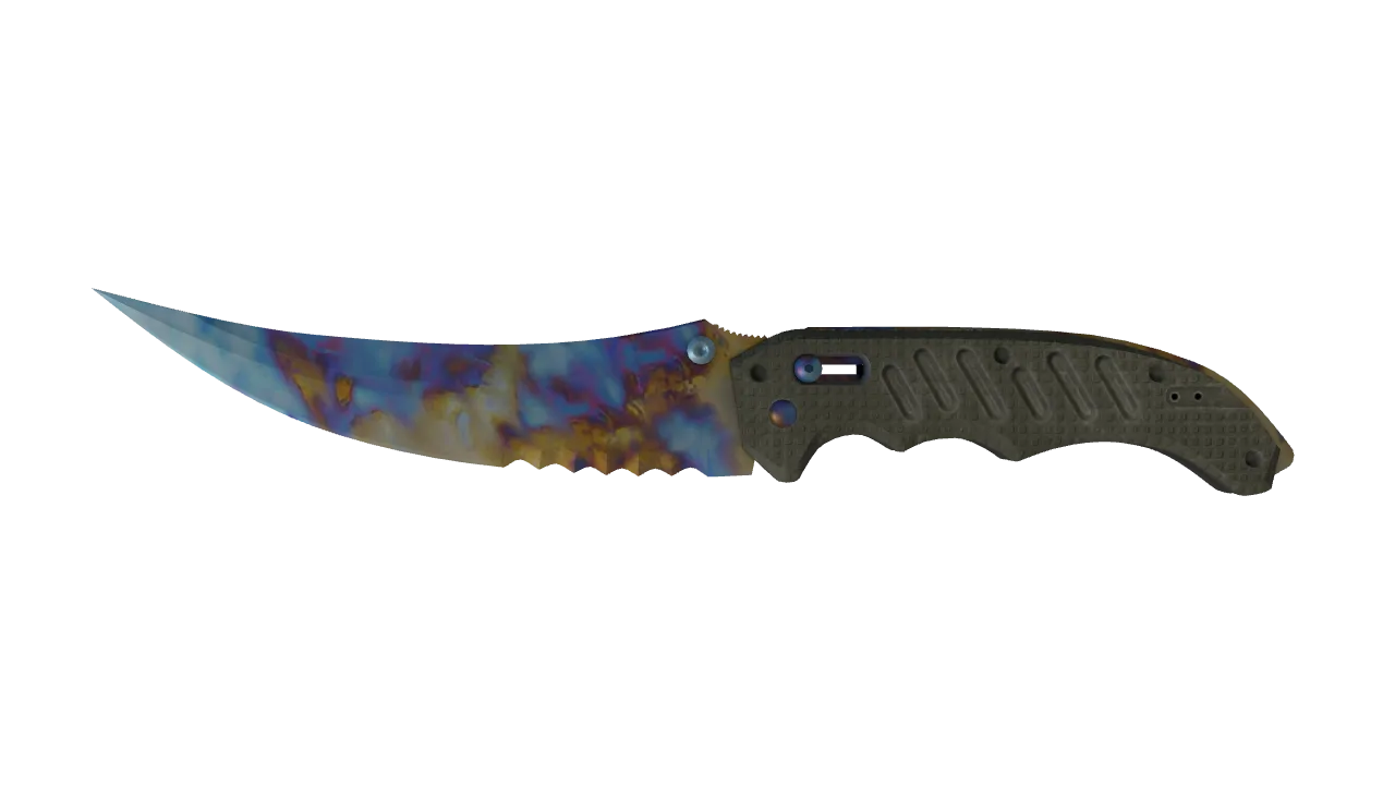 Flip Knife | Case Hardened seed #463, front