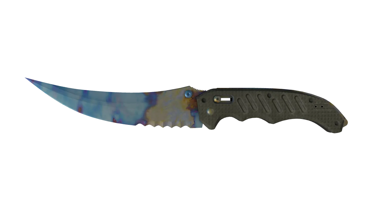 Flip Knife | Case Hardened seed #470, front