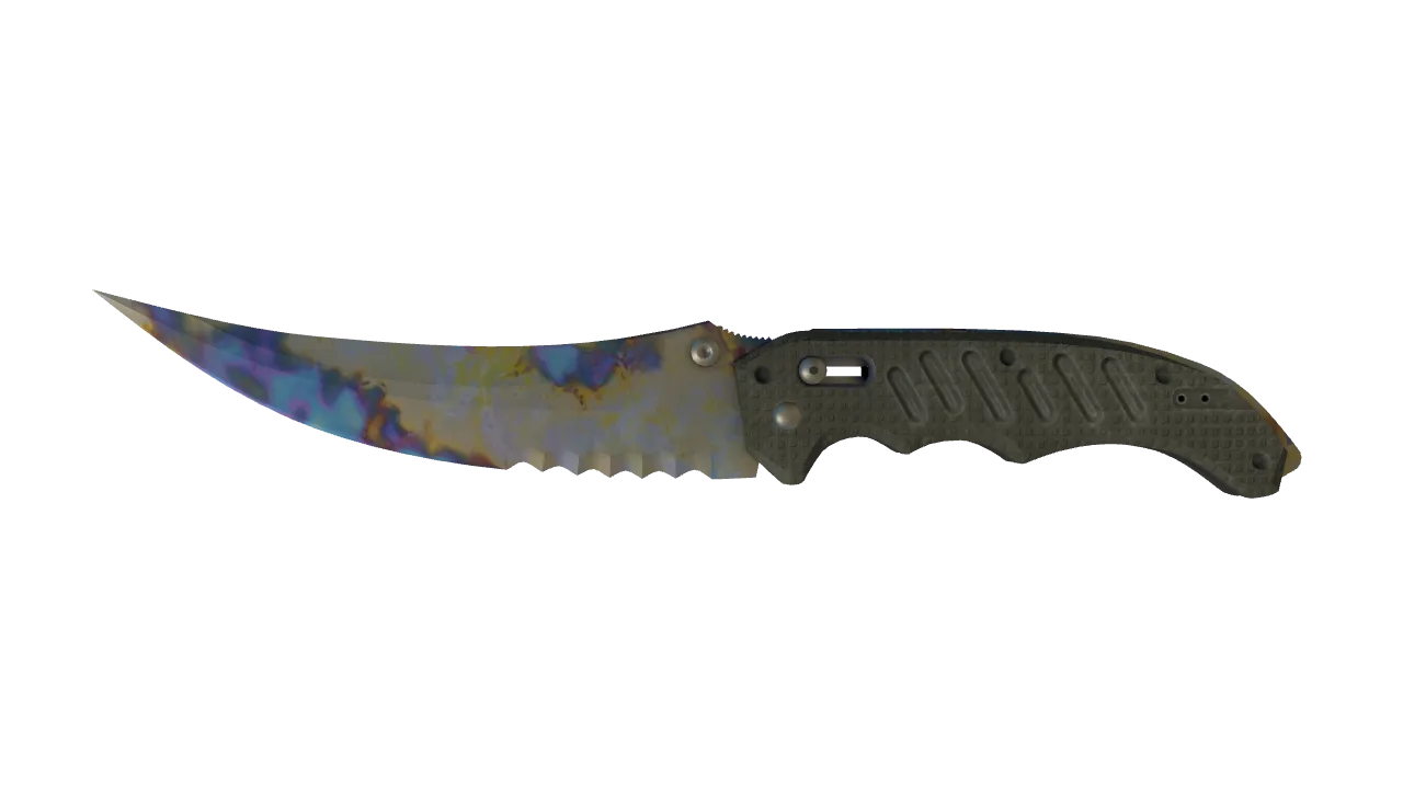 Flip Knife | Case Hardened seed #481, front