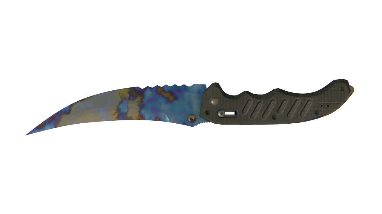 Flip Knife | Case Hardened seed #493, back