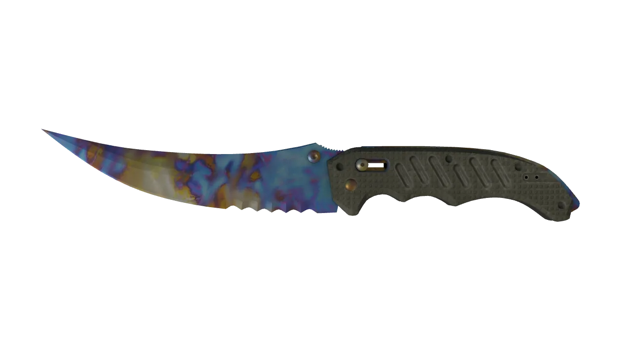 Flip Knife | Case Hardened seed #526, front