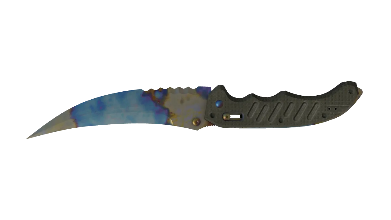 Flip Knife | Case Hardened seed #557, back