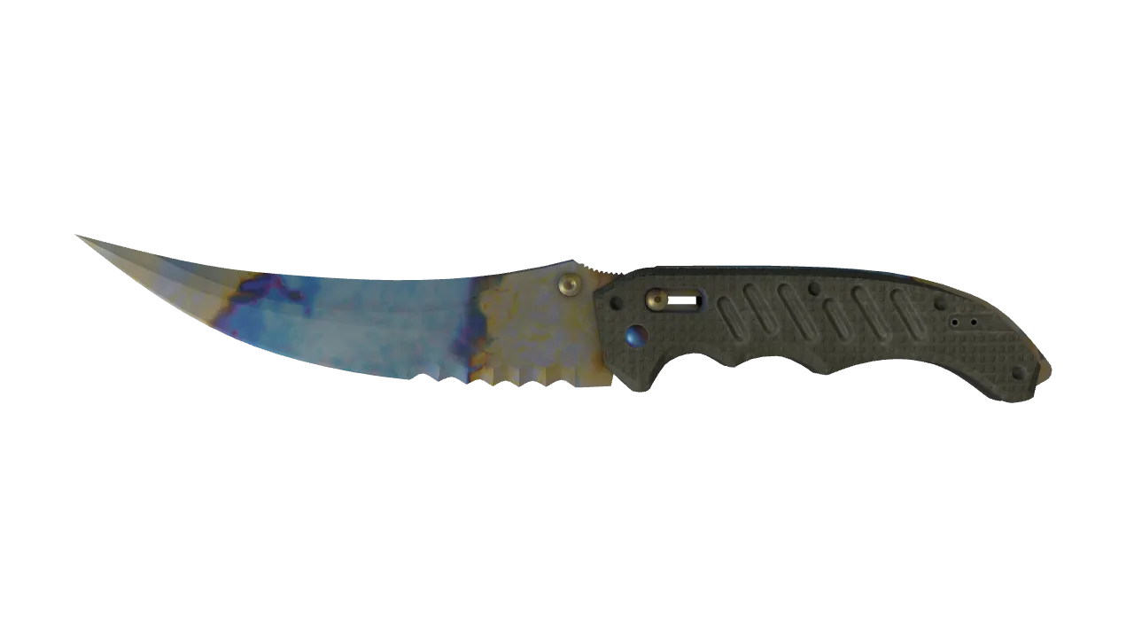 Flip Knife | Case Hardened seed #557, front